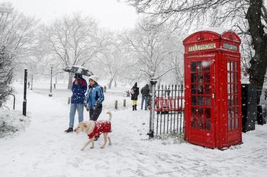 伦敦降雪